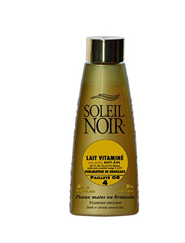 Витаминизированная Емулсия Soleil Noir За усилване на тен със Златен Блясък SPF 4 150 мл