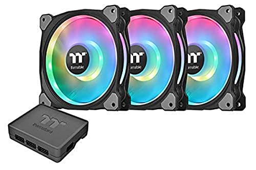 Thermaltake Riing Duo 140 мм 16,8 Милиона цвята RGB (Алекса, Razer Chroma) С поддръжка на софтуер, 2 светлинни