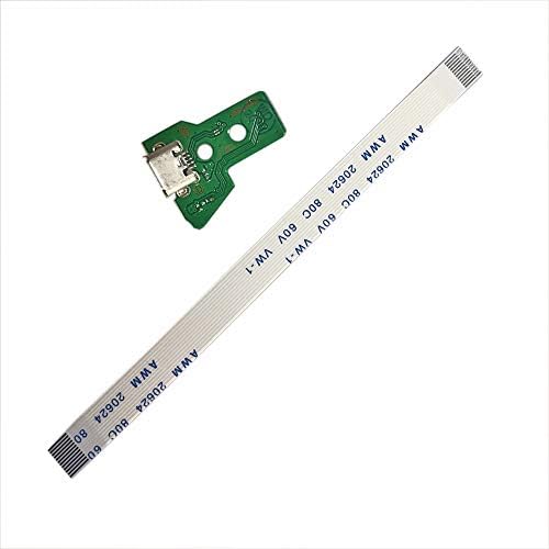 Смяна на платки, USB-порт за зареждане GinTai за Sony PS4 JDS-055 Контролер Dualshock с кабел, 5 бр.