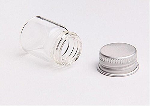 12ШТ 15 мл, Прозрачни Празни Малки Стъклени Флакони За Масла За Съхранение на Тест Бутилки С Алуминиева Винт