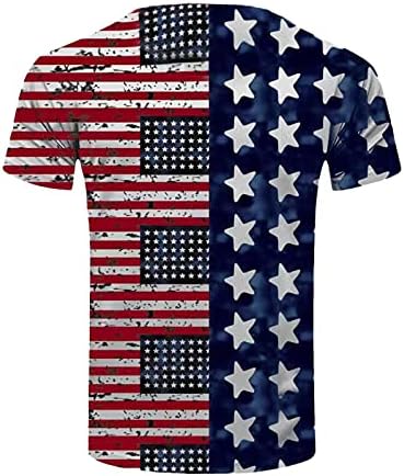 Мъжки Солдатские Ризи с къс ръкав на 4 юли, Ризи с Флага на сащ, Денят на Независимостта, Ретро Потници, Тениски със Звезди