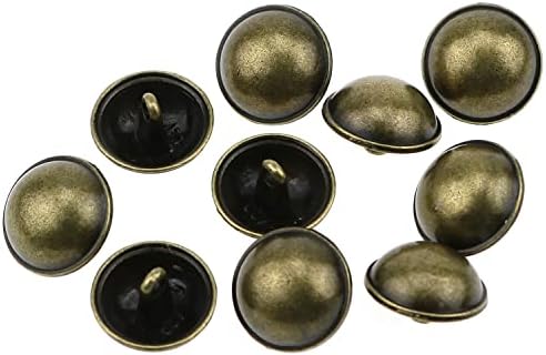 E-изключителни 10ШТ Бронзови копчета с грибовидным купол 15 мм, Антични Месингови копчета с купол, Кръгли Шиене