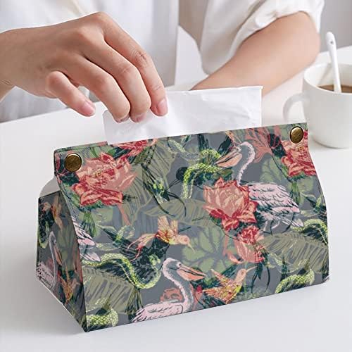 Тропически фантазия модел тъкан на предната корица хартия организатор случай държач за кърпички в опаковка