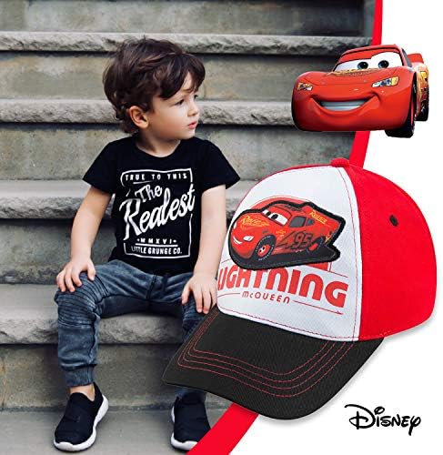 Бейзболна шапка на Дисни За малки Момчета Rust eze Lightning McQueen Cars - 4-7 години