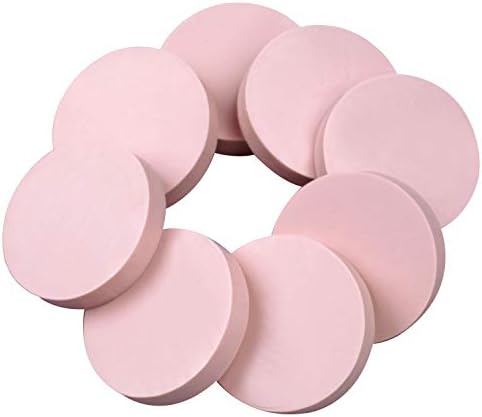 8 Бр 2 x2 Розови гумени резба блокове за пробиване на Меките гумени diy, меки и лесни за намаляване (кръгли)