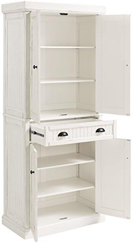 Кухненски шкаф за кухня Crosley Furniture Seaside - изтъркан бял