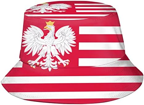 Забавни Шапки-Кофа с Полски Флага, Модни Солнцезащитная Шапка, Упаковываемая Градинска Полска Шапка Рибар за Жени и Мъже