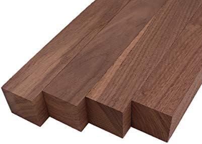 Точильные квадрати от дървен материал от черен орех - 2 x 2 (4 бр.) (2 x 2 x 6)