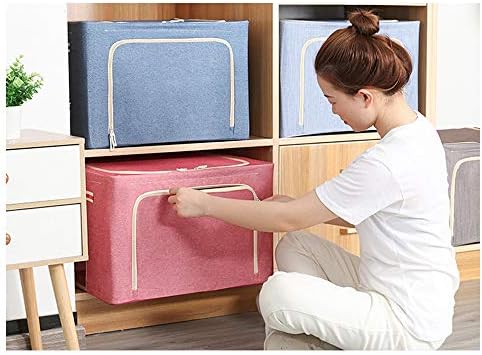 Кутия за съхранение на тъкани WANG KAI KAI SHOP, Голяма кошница за съхранение на дрехи, Сгъваем багажник, чанта за съхранение