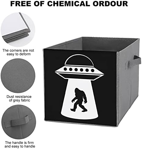 НЛО Йети Сгъваем Текстилен Кутия За Съхранение на Кубчета-Органайзер Сгъваема Кутия с Дръжки