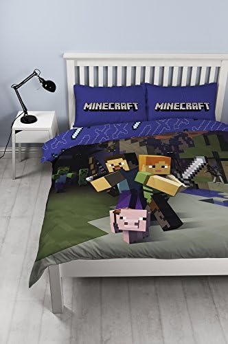 Комплект Двоен Настоящият Одеяла Minecraft Добри момчета - Дизайн с Голям Принтом