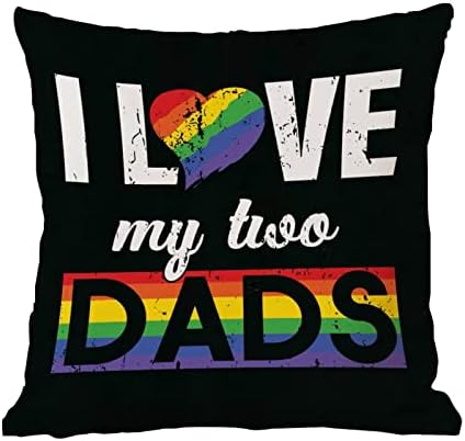 Пол Равенство ЛГБТК Гей Гордост Лесби Калъфка за Възглавници Обичам Своите бащи, Калъфка за гейовете, Калъфка
