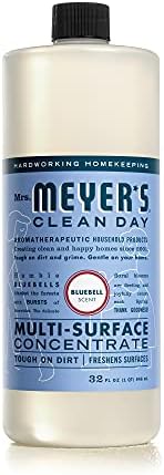 Концентрат за почистване на няколко повърхности Mrs. Meyer, се използва за измиване на подове, плочки, плотове, Bluebell,