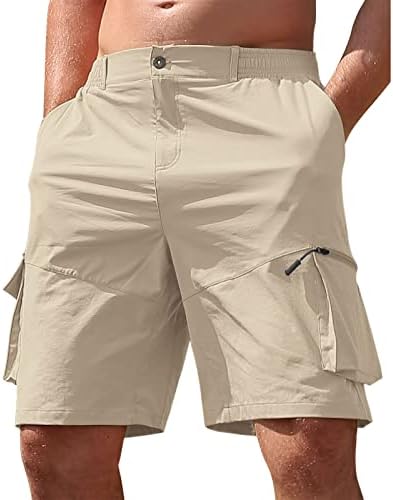 Къси панталони-карго WENKOMG1 за Мъже, Обикновена Многофункционални Бойни Панталони с много Джобове, Ежедневни