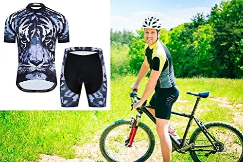 Мъжки Комплект От Джърси за Велоспорта, Велосипедна Риза с Къс ръкав и къси Панталони на 3D-възглавница, Мека Костюм, Велосипеди