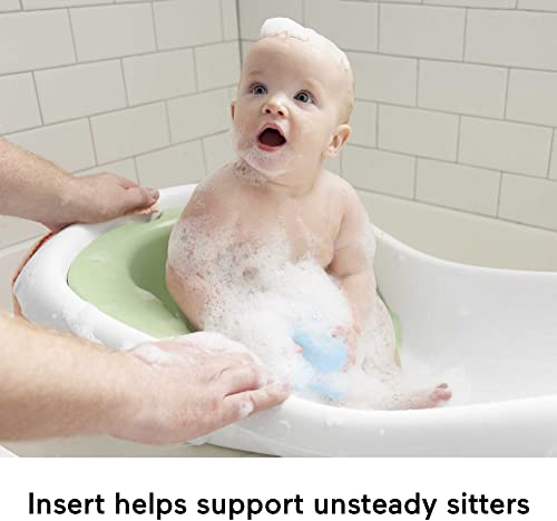 Детска вана за къпане за деца Fisher-Price, 4 В 1, Прашка е със седалка, С Подвижна поставка за Бебета и 2 детски Играчки, Puppy