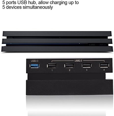 Адаптер Mxzzand 5-Портов USB хъб Съвместим с игрова конзола PS4