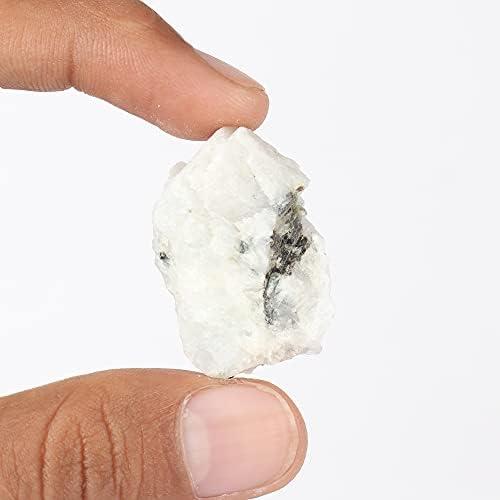 GEMHUB Натурален Бял Дъгата калцит 80,90 карата Насипен Неограненный Натурален Скъпоценен камък за Неограненного скъпоценен