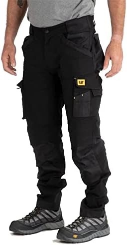Работни панталони марка Caterpillar Advanced Stretch за мъже с Артикулированными колене, странично джоб за