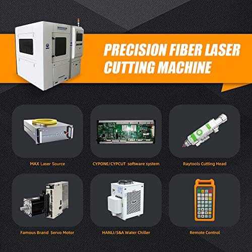 Машина за рязане на лазер влакна 1000В 600×800мм (23,6 х 31,5 инча) Гравиране машина лазер Precison на работната зона,