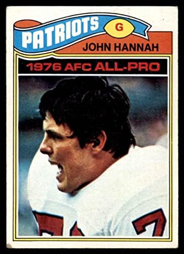 1977 Topps 460 Джон Хана Патриоти Нова Англия (Футболна карта) ДОБРИ патриоти Алабама
