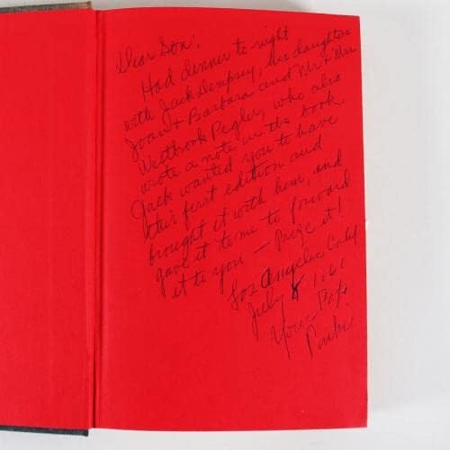 Книгата на Джак Демпси с Автограф на Най-Мъже – COA JSA - Боксови списания с автограф