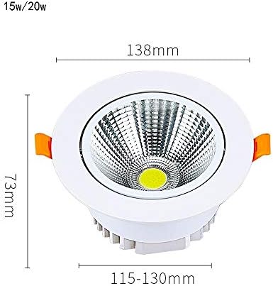 OKLUCK Ултратънък Домакински Енергоспестяващ COB led кръгла лампа От Алуминиево вградена Метална покривна