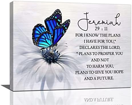 Дейзи Пеперуда Баня Стенни Изкуството на Свещеното Писание Библейски Стих Стенен Декор Селска Къща Цветни Снимки с пеперуди