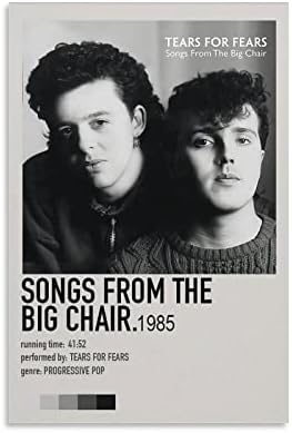 IKIYA Songs From The Big Chair - Tears For Fears (1985) Плакати, върху платно, с монтиран на стената Артистичен