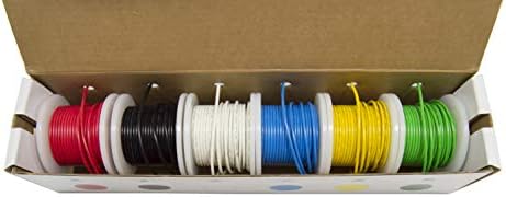 Комплект кабели за свързване на EX ELECTRONIX EXPRESS Solid (луженая мед) 22 калибър (в комплект с 6 многоцветни на рулони с