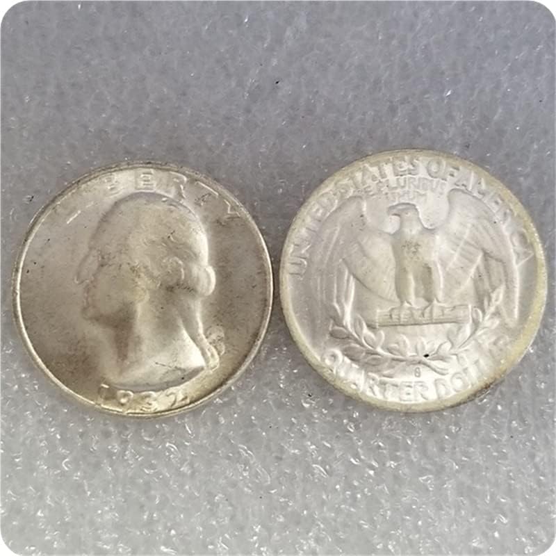 Старинни Занаяти САЩ 1932-D/S UNC Възпоменателна Монета Сребърен долар