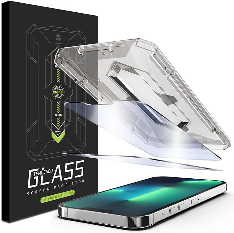 Защитно фолио XYSCPDM Pack 2, която е съвместима с iPhone 13 Pro Max 6,7 , закалено стъкло Ultra HD Full Screen,
