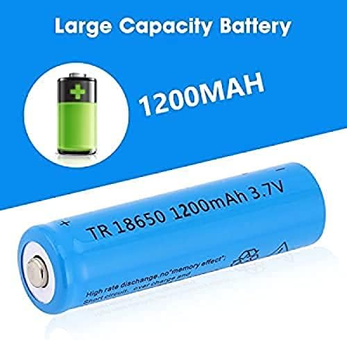 Акумулаторни Батерии MORBEX 18650, 3,7 В 18650, 1200 mah, Литиево-Йонна Батерия с голям Капацитет, Горните Бутон
