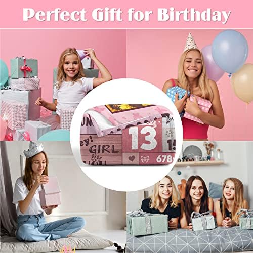 Xinvery 13-Годишно Момиче, Подаръци за Рожден Ден, Одеало, Украса на 13-ия Ден на Раждане за Момичета на най-Добрите