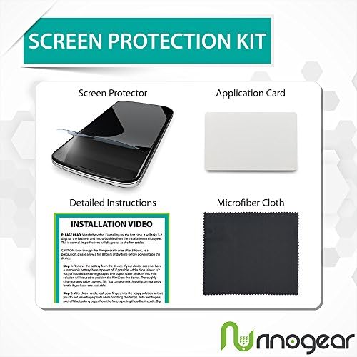 RinoGear (8 опаковки със защитно фолио за екрана Fitbit Charge 5 (1,04 инча), защитен калъф за екрана, Удобни Аксесоари, Гъвкав