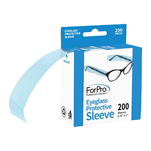 Защитни калъфи за очила ForPro, идеални за очила от всякакъв размер, от 5.75 x 1, броят на броя 200