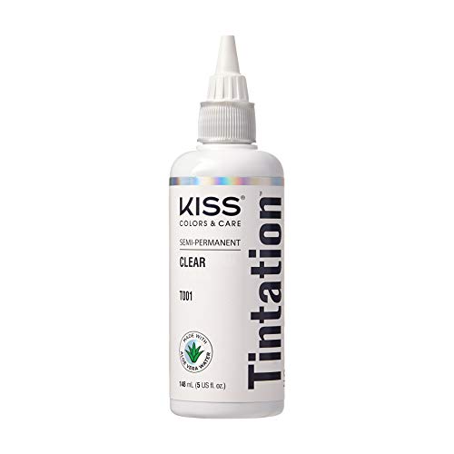 Полупостоянный цвят за косата Kiss Tintation, 5 унции (прозрачен)