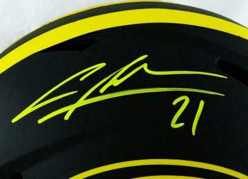Автентичен каска Charles Woodson с автограф Пакърс F / S Eclipse Speed - JSA W Auth - Каски NFL с автограф