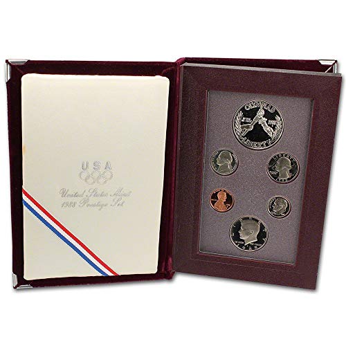 Набор от Престижните доказателства Монетния двор на САЩ, 1988 г. Оригиналната Правителството Опаковка от Сребро Доказателство