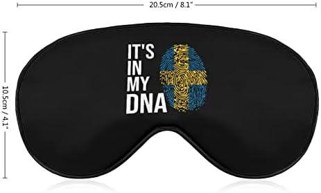 Маска за очи с Флага на Швеция It ' s in My DNA с Регулируема Каишка за Мъже и Жени за Нощен Сън и за Пътуване