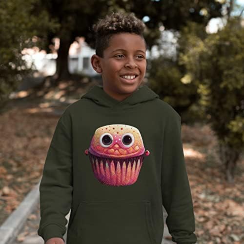 Hoody с качулка отвътре Сладка Monster Kids 'Sponge - Hoody с качулка Zombie Cupcake Kids' - Hoody с принтом за деца