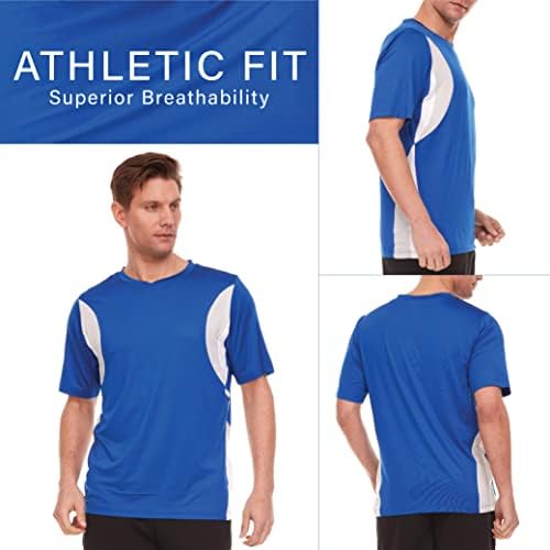 Спортни ризи за мъже, Тениски Dry Fit-Мъжки Влагоотводящие Спортни Ризи за мъже, Риза за занимания във фитнес залата, 1 и