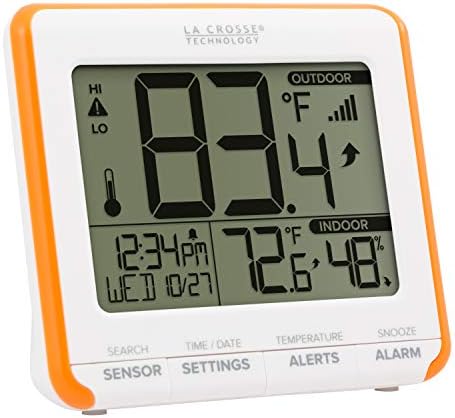 Безжична станция за измерване на температурата и влажността на La Crosse Technology 308-179OR с тенденциите