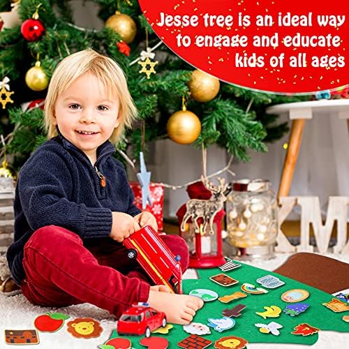 26 Бр. Коледна елха от филц Джеси Елха, направи си сам, Коледна елха за децата, коледна украса Джеси Елха,