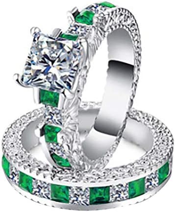 2023 Нови аксесоари Женски сватбена украса в памет на премията пръстен Годежни пръстени Комплект пръстени от 3
