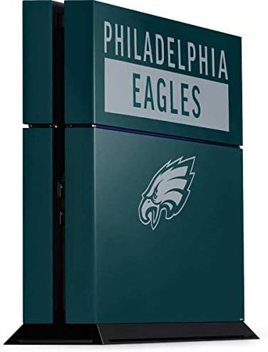 Игри кожата Skinit, съвместим с конзола PS4 - Официално лицензиран дизайн серия NFL Philadelphia Eagles Green