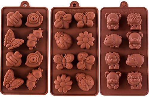 Силиконови форми STARUBY, Форма за шоколадови бонбони с незалепващо покритие, Форми за сапун, Определени за производство