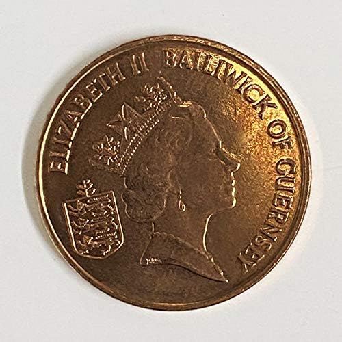 Възпоменателни монети Гърнси в 2 пенса 1996-2012 години на издаване