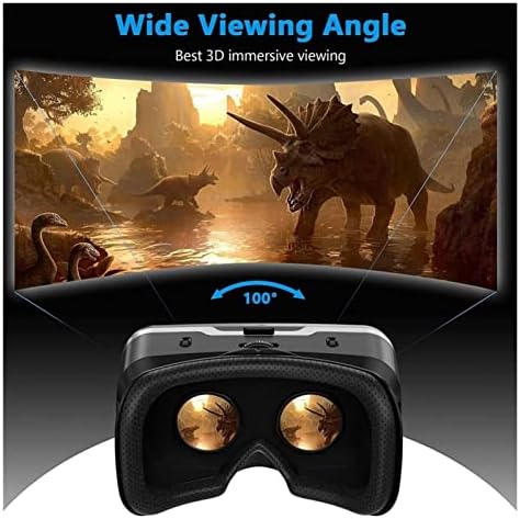 Слушалки виртуална реалност YBOS с горивото, което е съвместимо с вашия телефон iOS / Android 3D очила за виртуална
