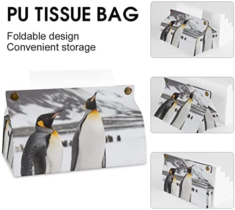 Държач за Кърпички Penguin Правоъгълен Органайзер за Салфетки за Плотове, Шкафа
